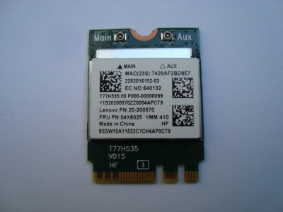 Wifi Realtek RTL8723BE Lenovo B50-45 G50-30 04X6025